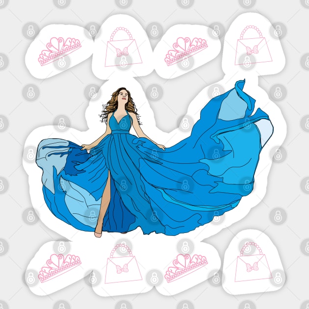 Fashion Boutique with fashionista and stylist girly fashion Sticker by Alex